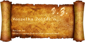 Veszelka Zoltán névjegykártya