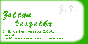 zoltan veszelka business card